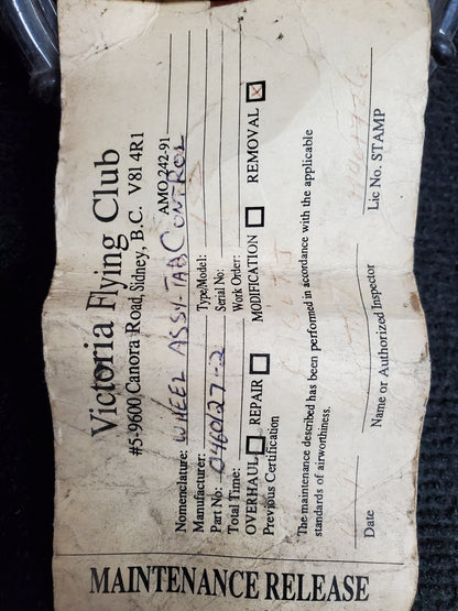 Tab Control Wheel Assembly - MISC (VFC)