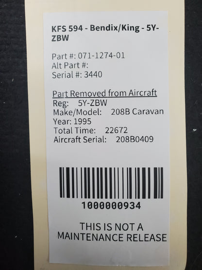 KFS 594 - Bendix/King - 5Y-ZBW