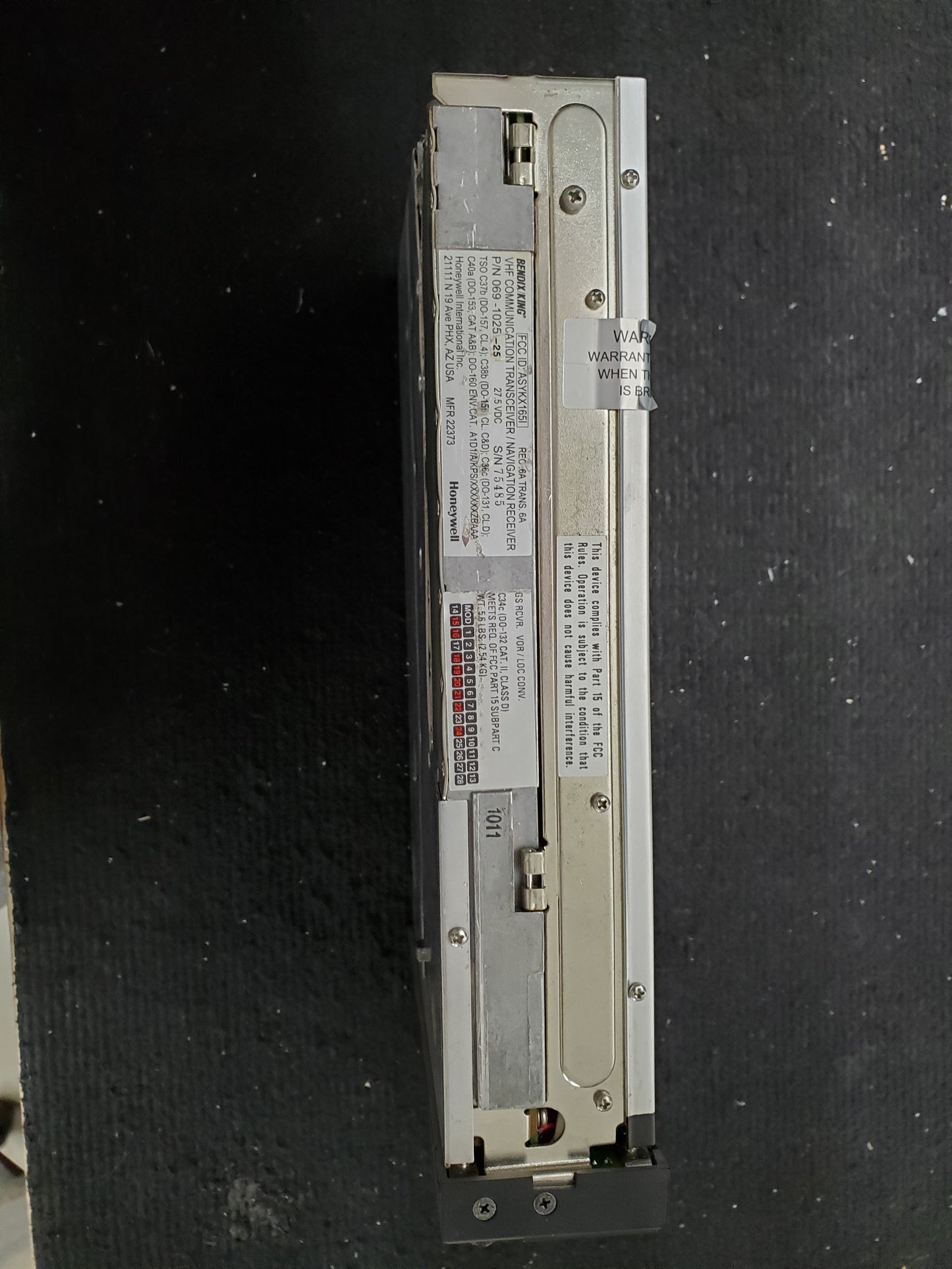 KX 165 TSO VHF Communication Transceiver/Navigation Receiver - Bendix/King - 5Y-ZBW