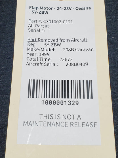 Flap Motor - 24-28V - Cessna - 5Y-ZBW