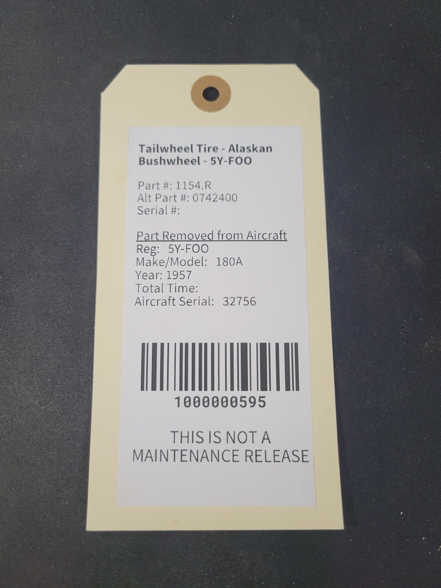 Tailwheel Tire - Alaskan Bushwheel - 5Y-FOO