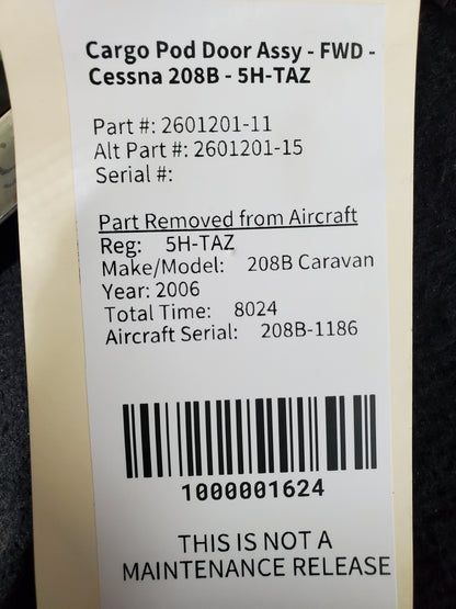 Cargo Pod Door Assy - FWD - Cessna 208B - 5H-TAZ