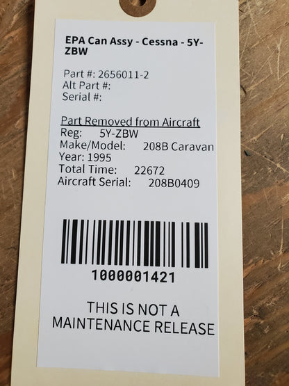 EPA Can Assy - Cessna - 5Y-ZBW
