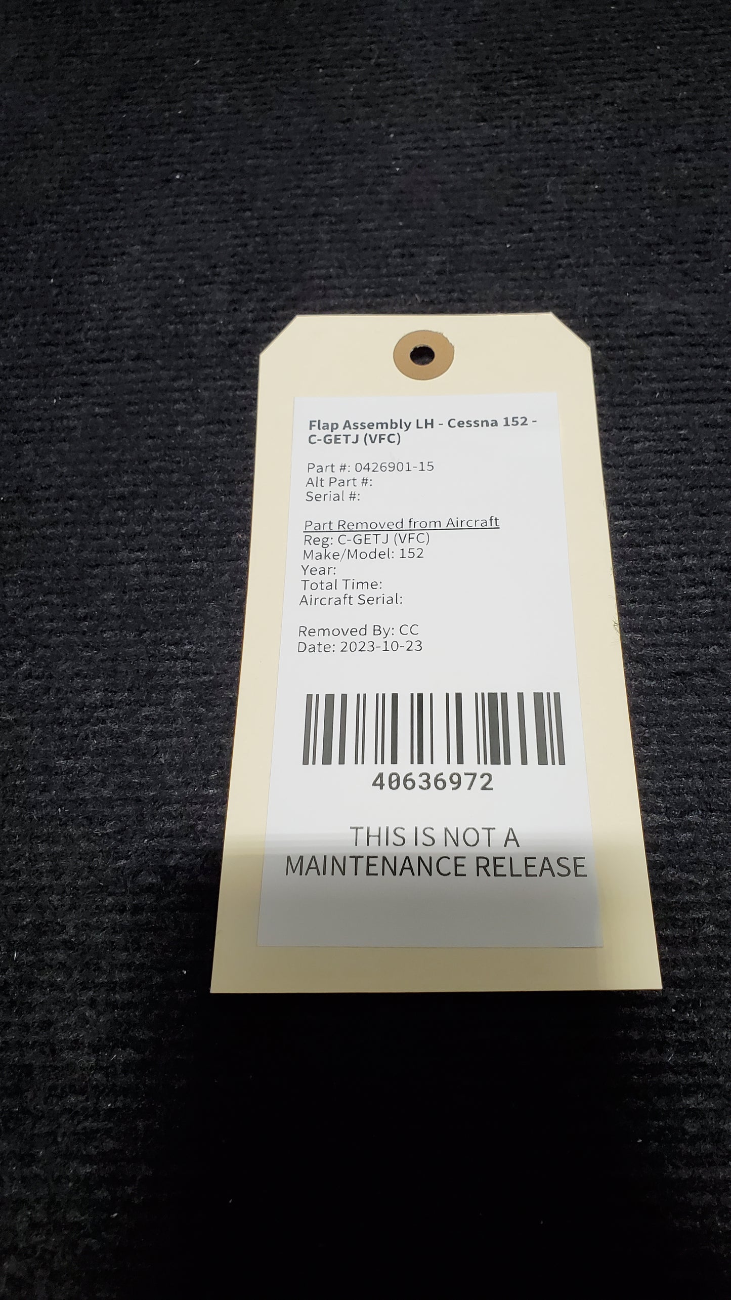 Flap Assembly LH - Cessna 152 - C-GETJ (VFC)