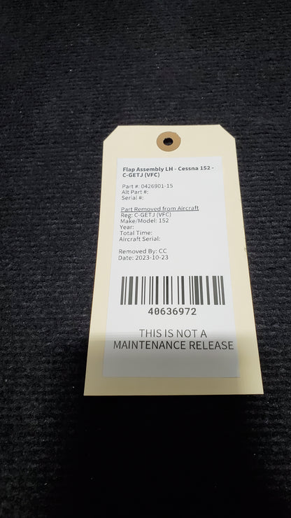 Flap Assembly LH - Cessna 152 - C-GETJ (VFC)