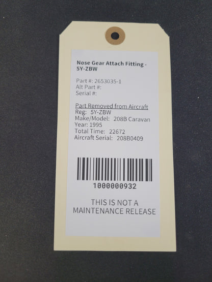 Nose Gear Attach Fitting - 5Y-ZBW