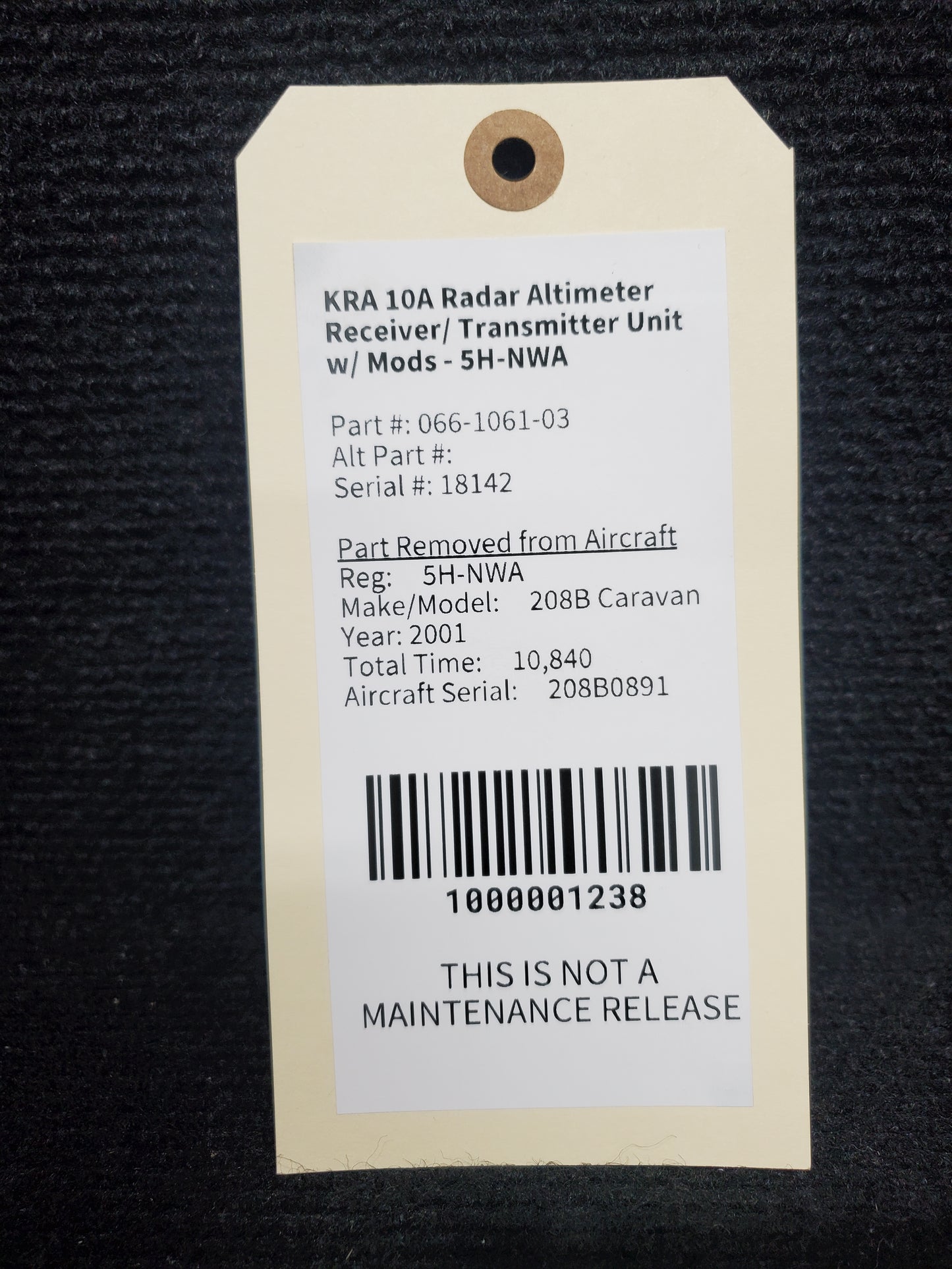 KRA 10A Radar Altimeter Receiver/ Transmitter Unit w/ Mods - 5H-NWA