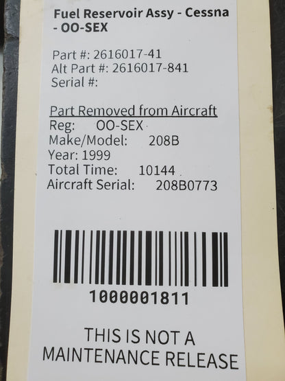 Fuel Reservoir Assy - Cessna - OO-SEX