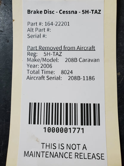 Brake Disc - Cessna - 5H-TAZ