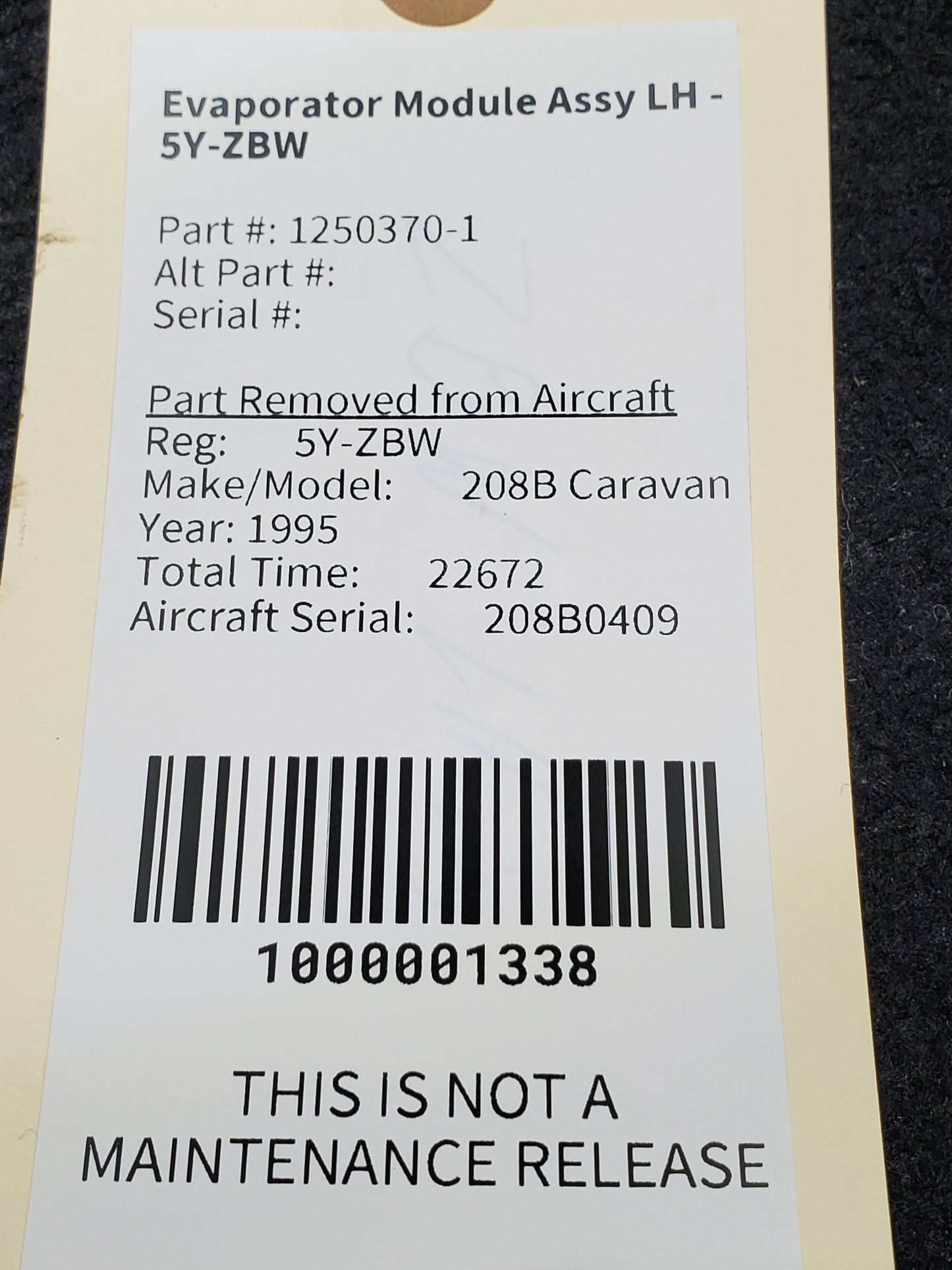 Evaporator Module Assy LH - 5Y-ZBW