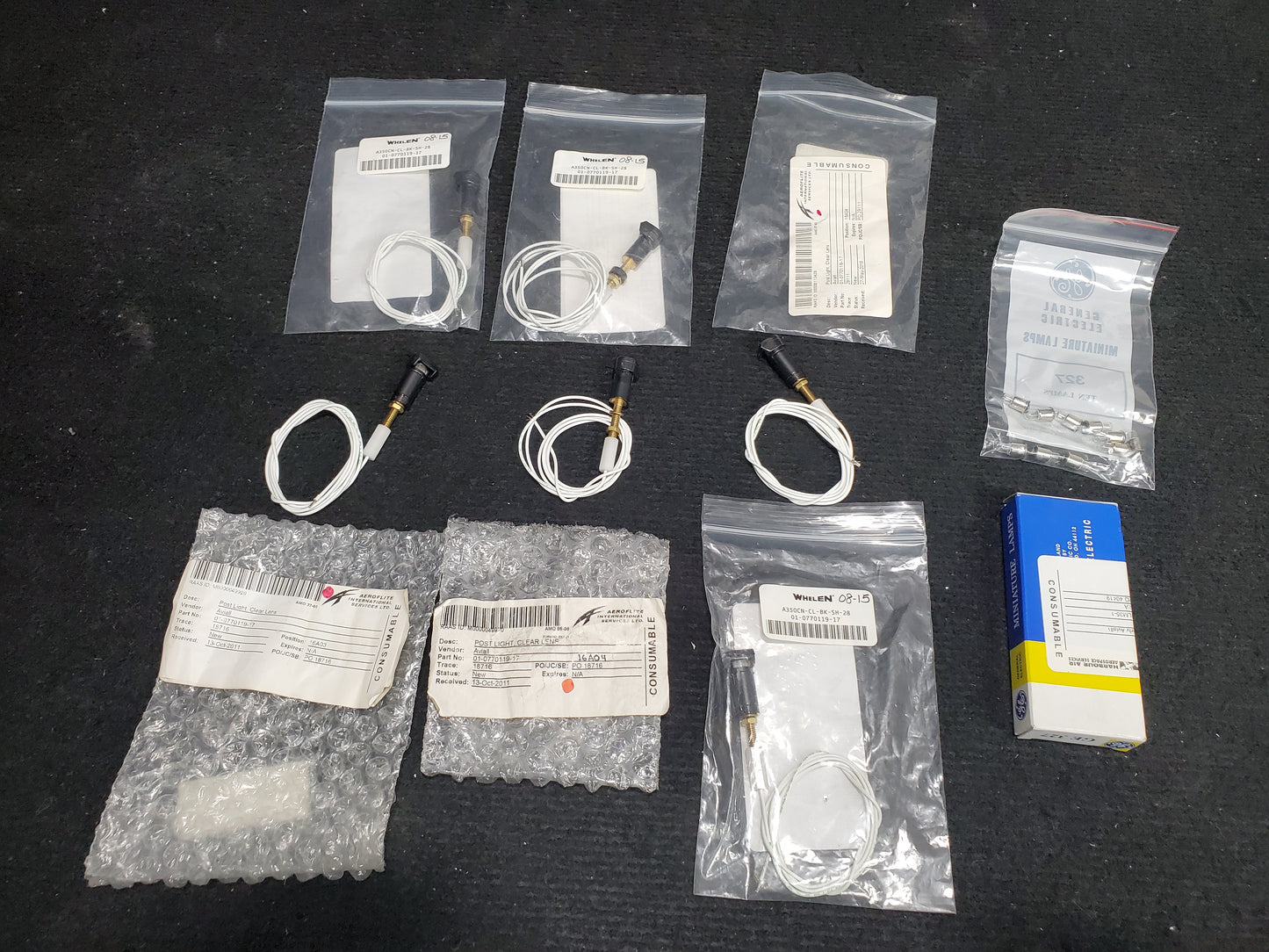 Post Light Assy (Qnty 6) - Clear Lens - Whelen - MISC