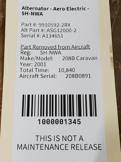 Alternator - Aero Electric - 5H-NWA