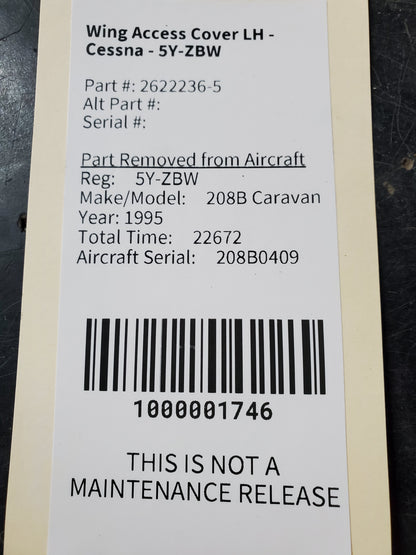Wing Access Cover LH - Cessna - 5Y-ZBW