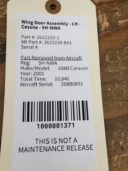 Wing Door Assembly - LH - Cessna - 5H-NWA